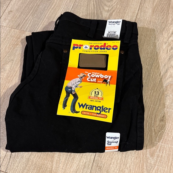 Wrangler Black Cowboy original fit Cut Jeans 32x30 - Picture 1 of 2